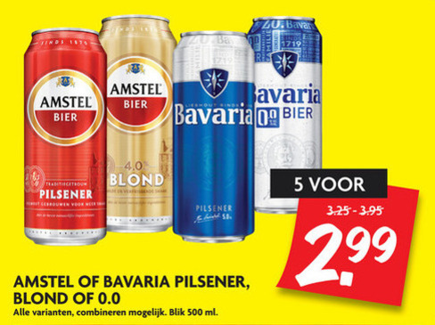 Amstel Blikje Bier, Alcoholvrij Bier Folder Aanbieding Bij Dekamarkt ...