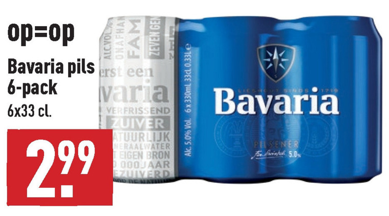 aanbidden Aarde Auckland Bavaria blikje bier folder aanbieding bij Aldi - details