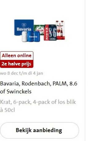 Palm Speciale   blikje bier, krat bier folder aanbieding bij  Jumbo - details