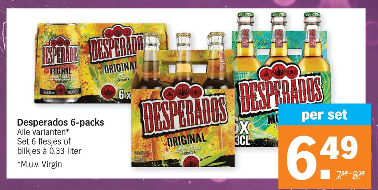 Desperados   speciaalbier folder aanbieding bij  Albert Heijn - details