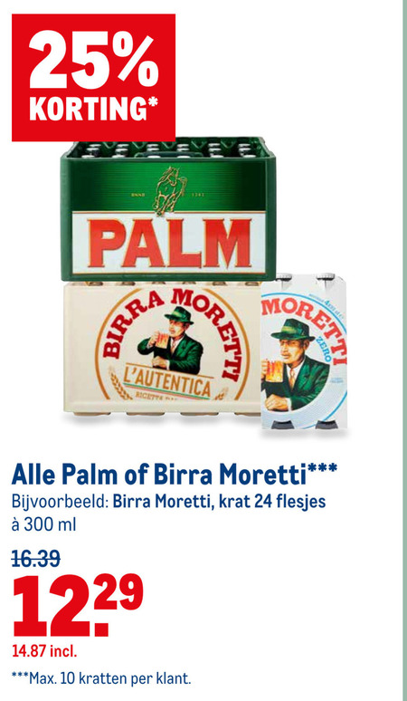 Palm Speciale   krat bier folder aanbieding bij  Makro - details