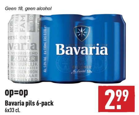 Bavaria Blikje Bier Folder Aanbieding Bij Aldi - Details