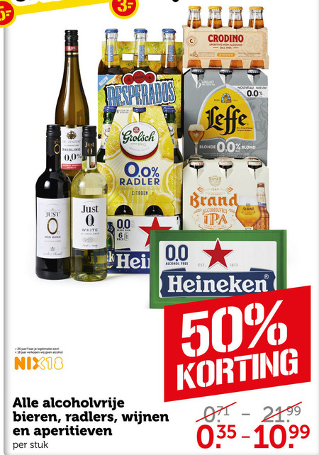 Heineken 0.0 Alcoholvrij Bier, Blikje Bier Folder Aanbieding Bij Coop ...