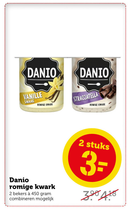 Danone Danio   kwark folder aanbieding bij  Coop - details