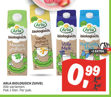 Arla   zuivel, yoghurt folder aanbieding bij  Dekamarkt - details