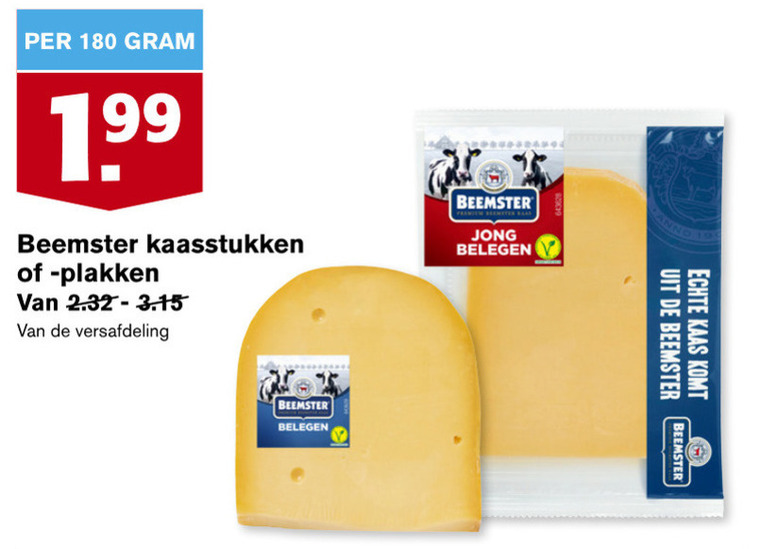 Beemster Kaas, Kaasplakken Folder Aanbieding Bij Hoogvliet - Details