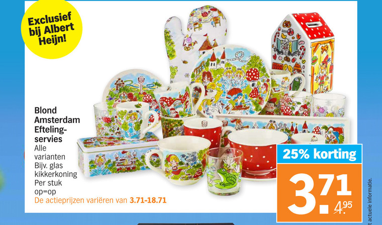 Gelukkig is dat groep uitbarsting Blond Amsterdam servies folder aanbieding bij Albert Heijn - details