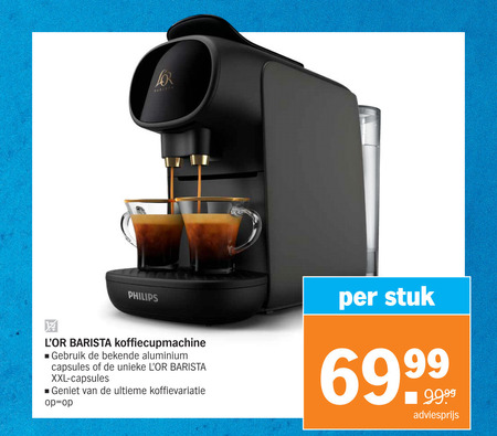 Jaarlijks uitglijden Verwacht het Douwe Egberts L Or nespresso apparaat folder aanbieding bij Albert Heijn -  details