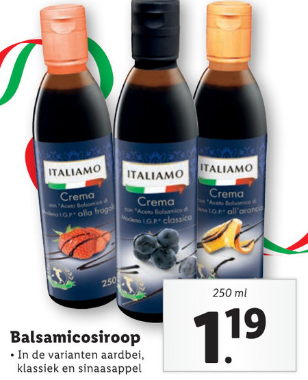 Italiamo   balsamicoazijn folder aanbieding bij  Lidl - details