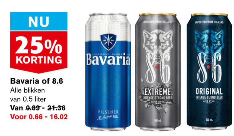 Bavaria Blikje Bier, Speciaalbier Folder Aanbieding Bij Hoogvliet - Details