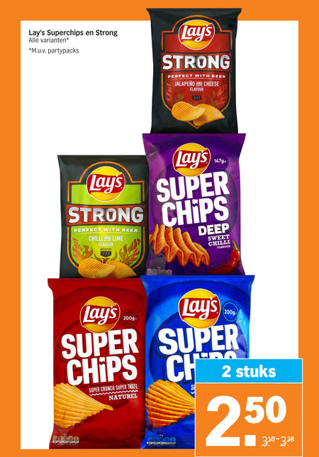 Lays   chips folder aanbieding bij  Albert Heijn - details