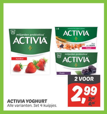 Danone Activia   vruchtenyoghurt folder aanbieding bij  Dekamarkt - details