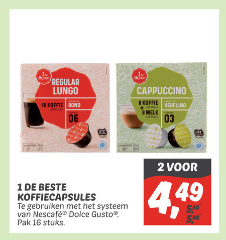 1 De Beste   dolce gusto capsules folder aanbieding bij  Dekamarkt - details