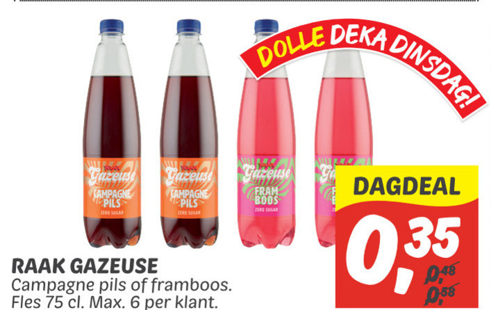 Raak   frisdrank folder aanbieding bij  Dekamarkt - details