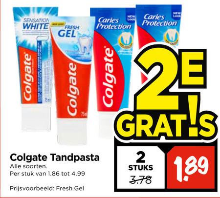 Colgate   tandpasta folder aanbieding bij  Vomar - details