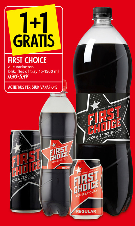 First Choice   cola folder aanbieding bij  Jan Linders - details