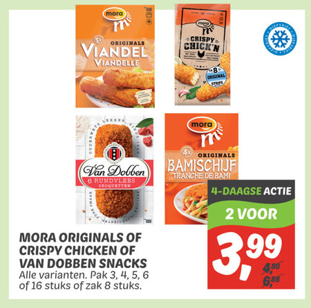 Mora snack folder aanbieding bij Dekamarkt - details