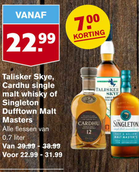 Cardhu   whisky folder aanbieding bij  Hoogvliet - details