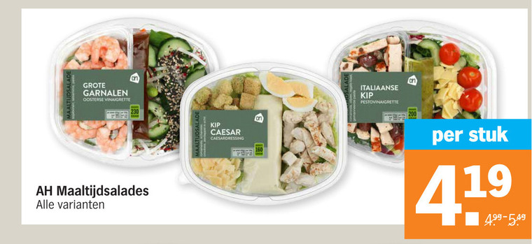 Maaltijdsalade Folder Aanbieding Bij Albert Heijn - Details