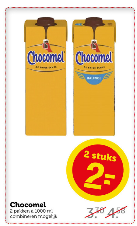 Chocomel   chocolademelk folder aanbieding bij  Coop - details