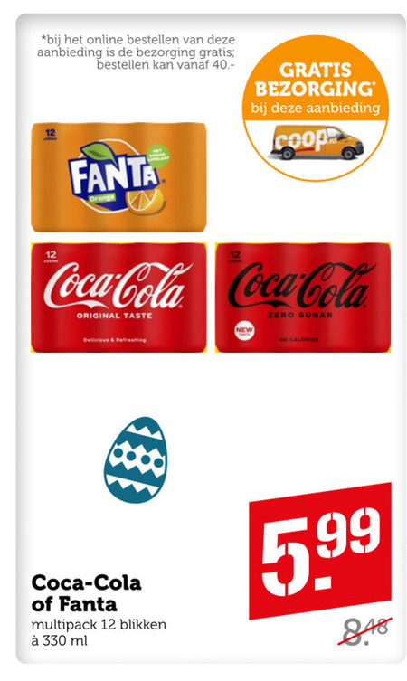 Fanta   frisdrank, cola folder aanbieding bij  Coop - details