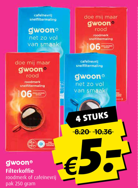 Gwoon Koffie Folder Aanbieding Bij Boni Details