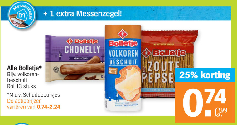 Bolletje   beschuit, knackebrod folder aanbieding bij  Albert Heijn - details