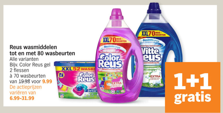 Color Reus   wasmiddel folder aanbieding bij  Albert Heijn - details