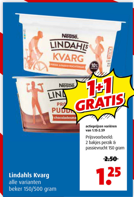 Lindahl Kvarg   kwark folder aanbieding bij  Boni - details