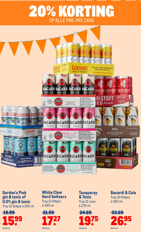 Malibu   hard seltzer, mixdrank folder aanbieding bij  Makro - details