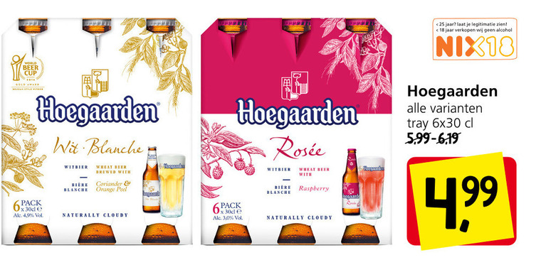 Hoegaarden   speciaalbier, witbier folder aanbieding bij  Jan Linders - details