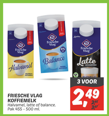 Friesche Vlag   koffiemelk folder aanbieding bij  Dekamarkt - details