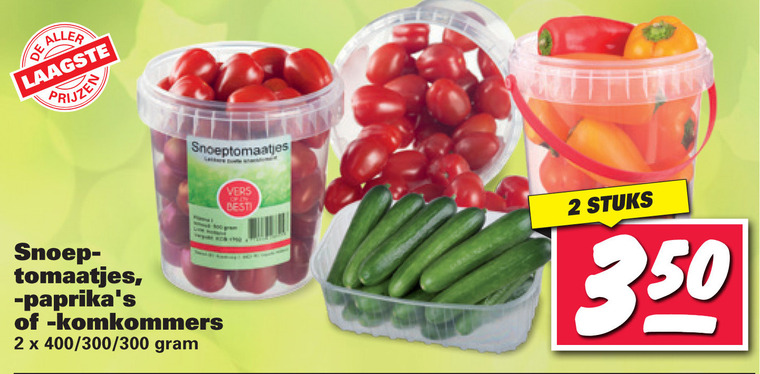 Snackkomkommer Cherry Tomaten Folder Aanbieding Bij Nettorama Details