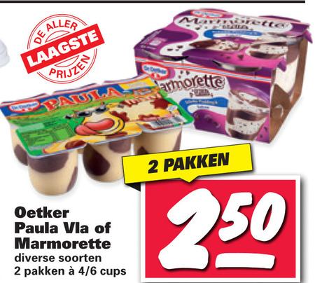 Dr Oetker   toetje, vla folder aanbieding bij  Nettorama - details