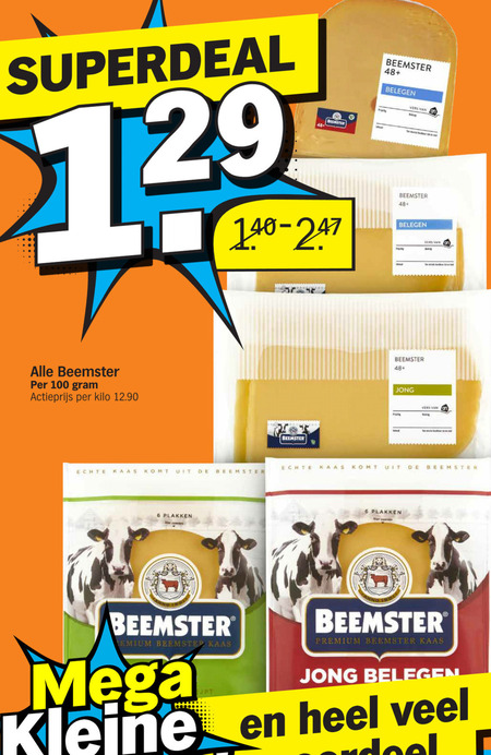 Beemster Kaas, Kaasplakken Folder Aanbieding Bij Albert Heijn - Details