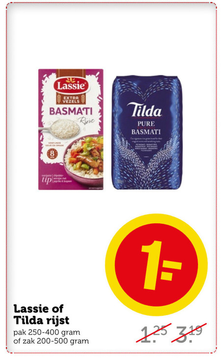 Tilda   rijst folder aanbieding bij  Coop - details