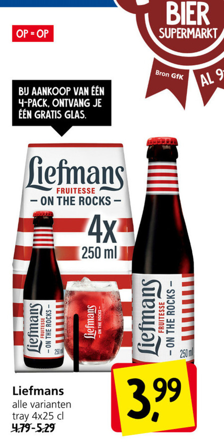 Liefmans   rose bier folder aanbieding bij  Jan Linders - details