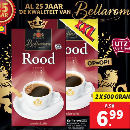 Bellarom   koffie folder aanbieding bij  Lidl - details