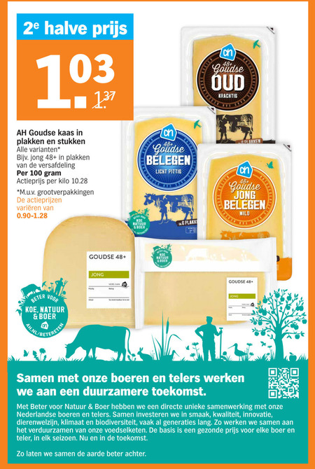 Albert Heijn Huismerk Kaasplakken, Kaas Folder Aanbieding Bij Albert ...