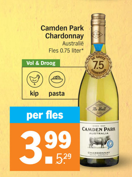 Camden Park   witte wijn folder aanbieding bij  Albert Heijn - details