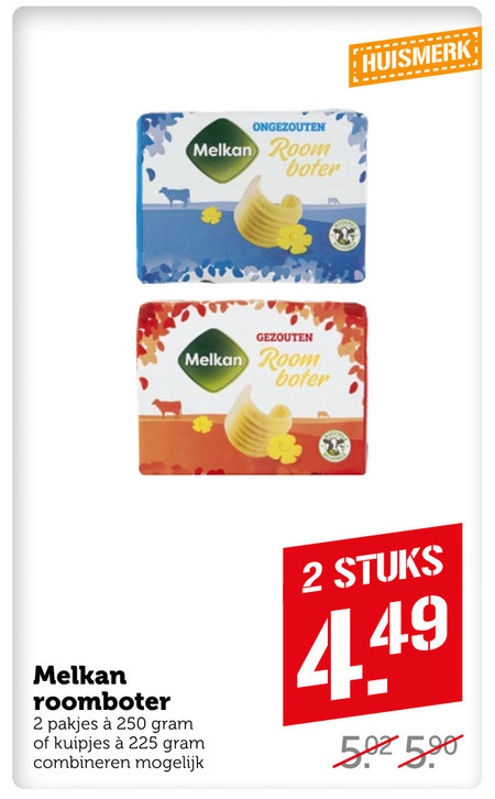 Melkan   roomboter folder aanbieding bij  Coop - details