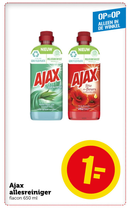 Ajax   allesreiniger folder aanbieding bij  Coop - details