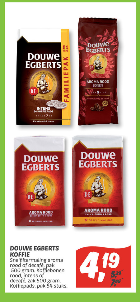 Douwe Egberts Koffie Koffiebonen Folder Aanbieding Bij Dekamarkt Details