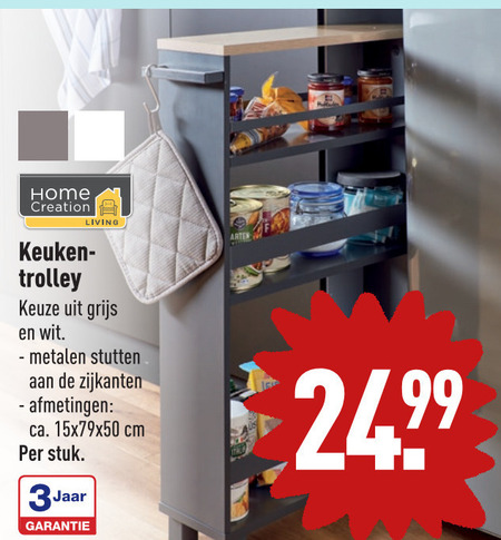 vragenlijst Reorganiseren droefheid keukentrolley folder aanbieding bij Aldi - details