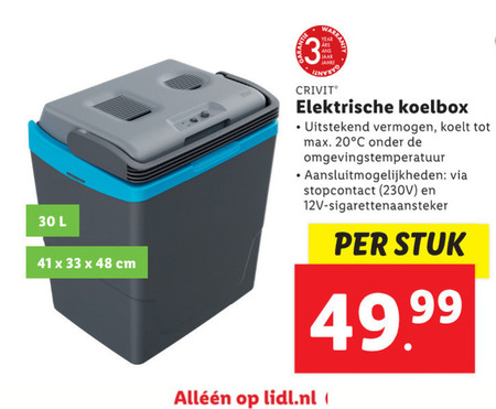 Victor systeem Veranderlijk Crivit autokoelbox folder aanbieding bij Lidl - details