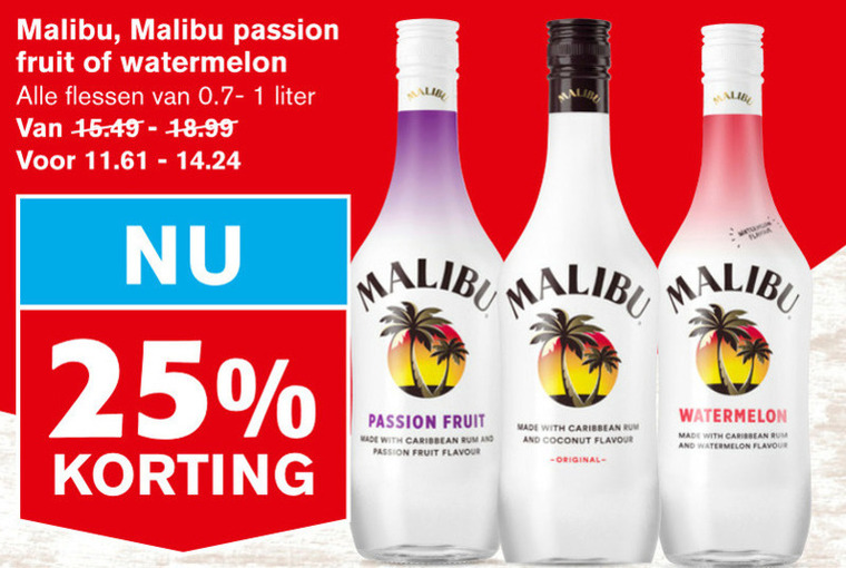 Malibu Likeur Folder Aanbieding Bij Hoogvliet - Details