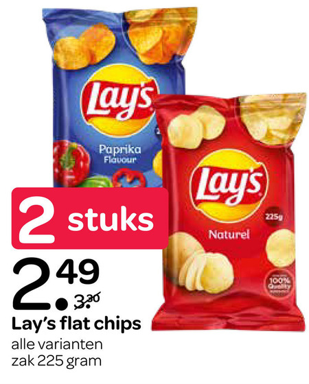 Lays   chips folder aanbieding bij  Spar - details