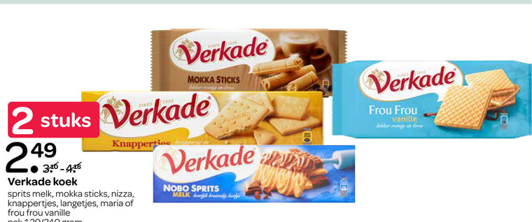 Verkade   biscuits folder aanbieding bij  Spar - details