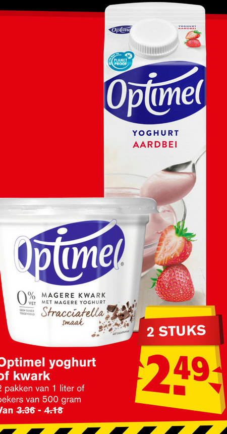 Optimel Kwark, Drinkyoghurt Folder Aanbieding Bij Hoogvliet - Details