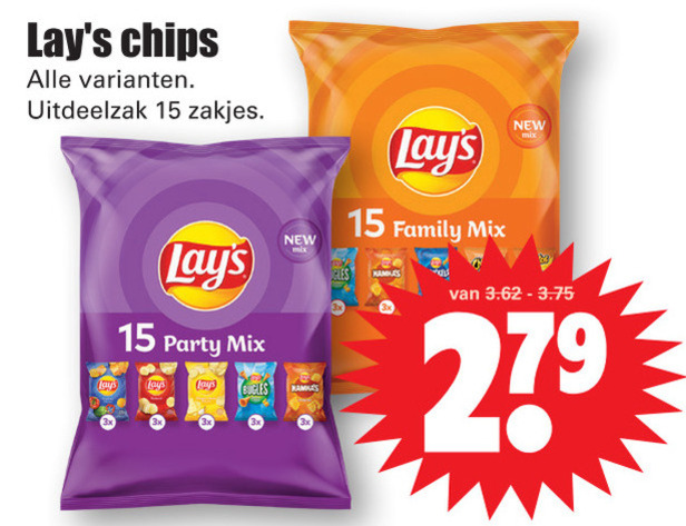 Lays   chips folder aanbieding bij  Dirk - details